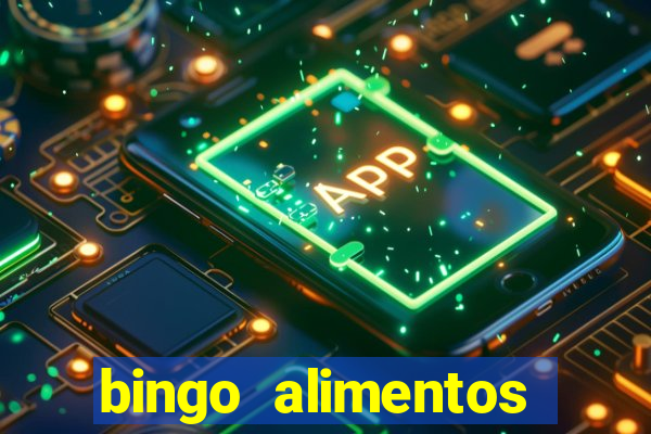 bingo alimentos para imprimir